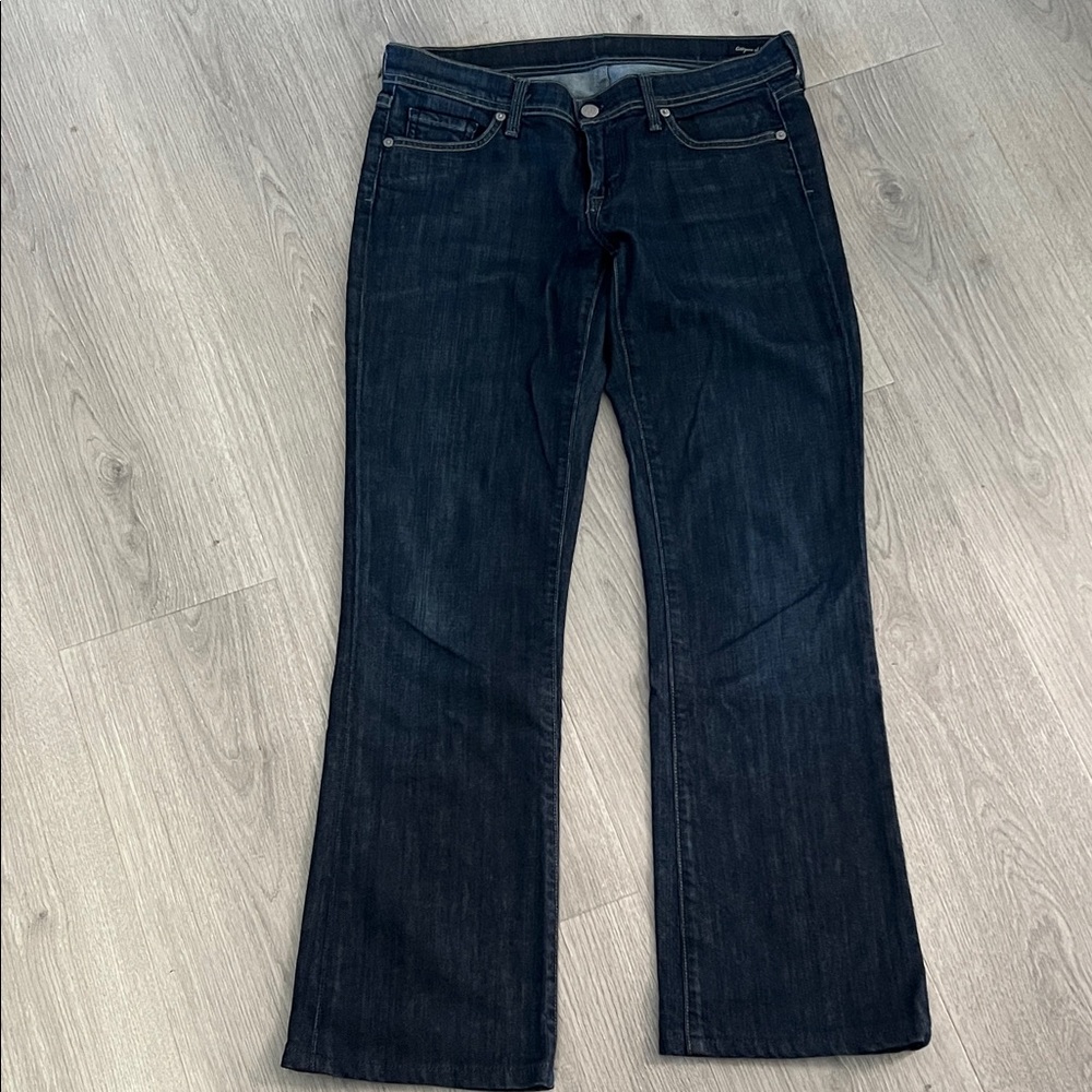 Citizens Of Humanity Dark Indigo Boot Cut Jeans